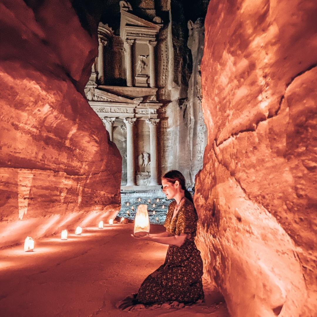 Petra by night
