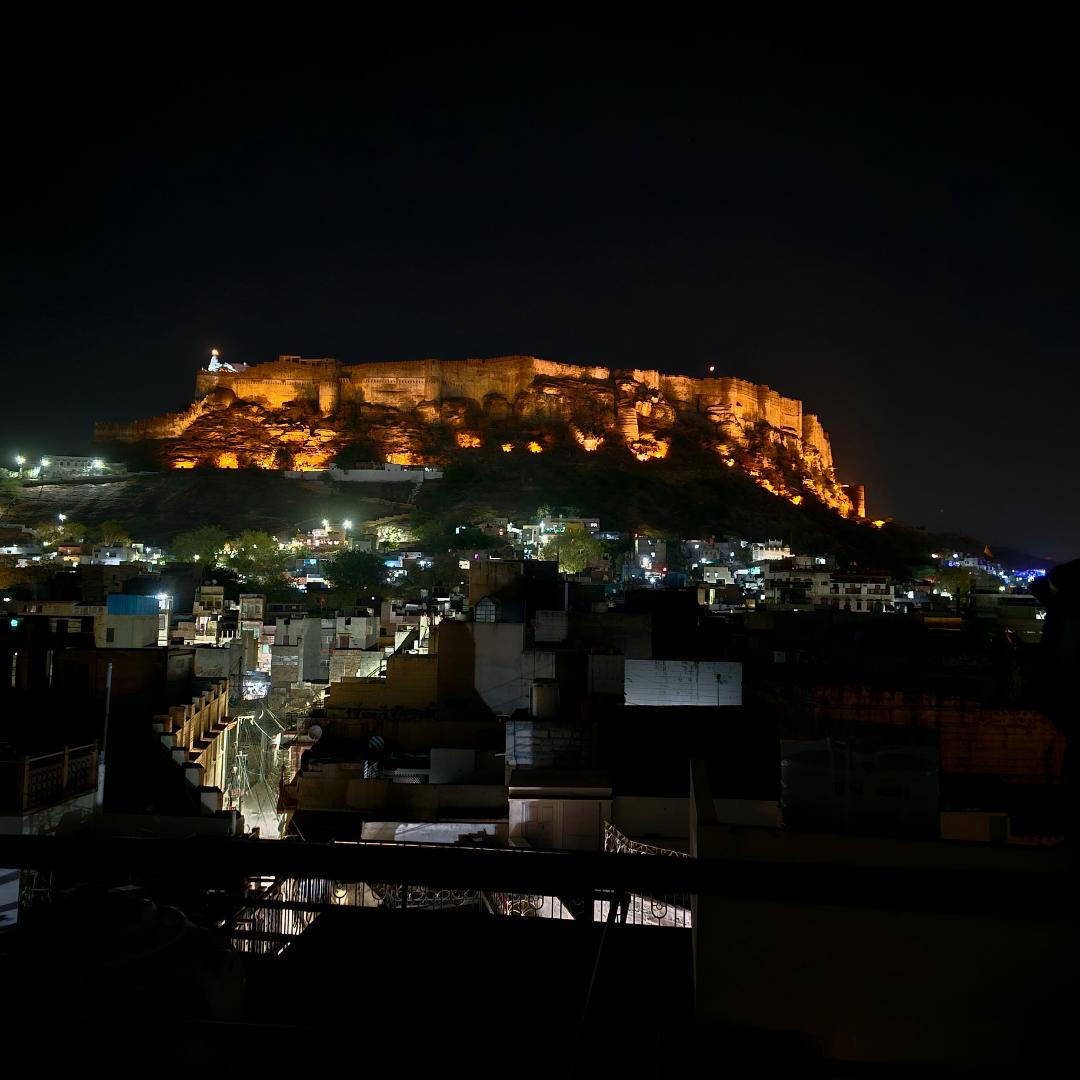 Abend auf das Mehrangarh Fort